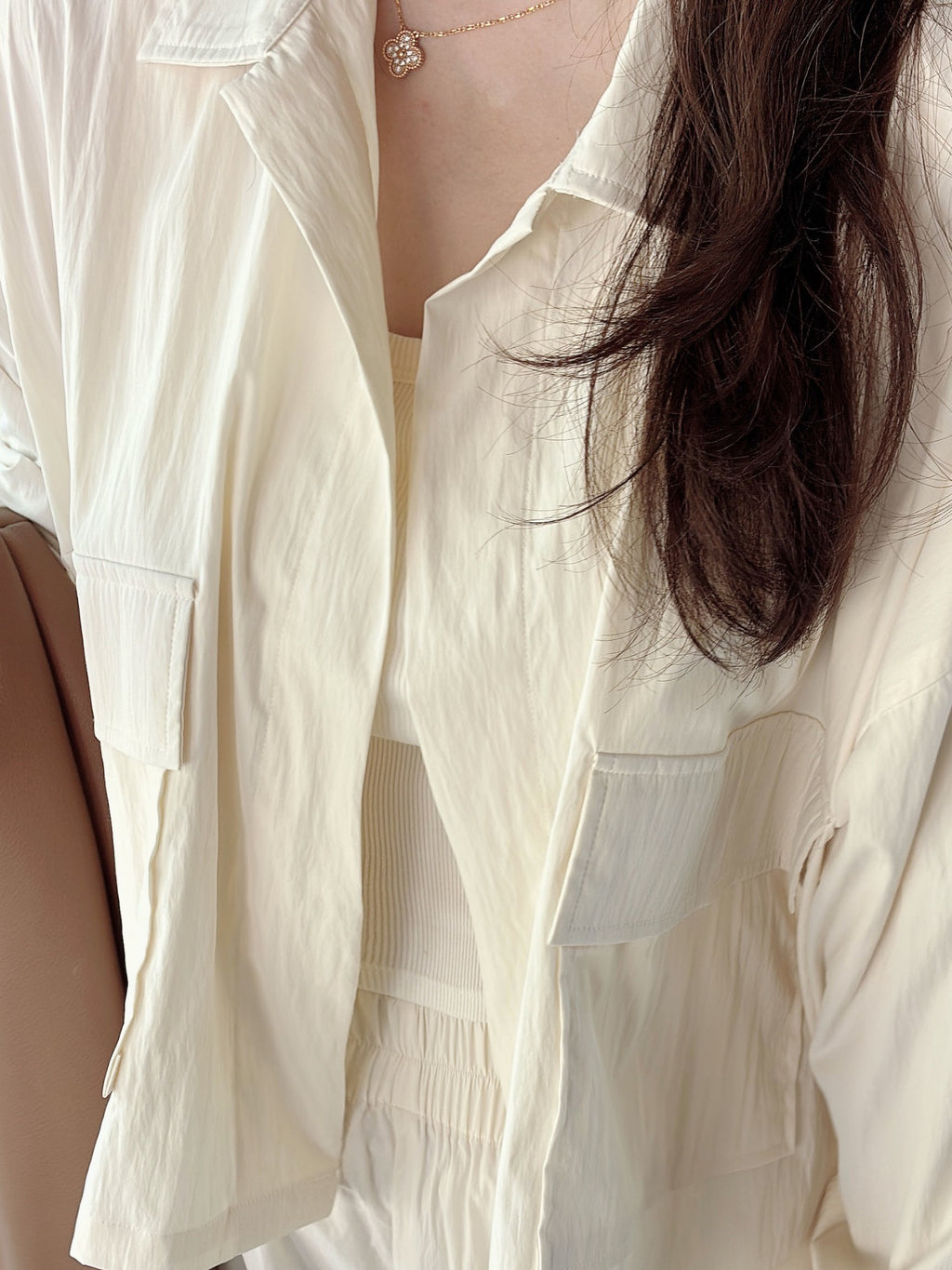 Modern Pocket Jacket - Cream