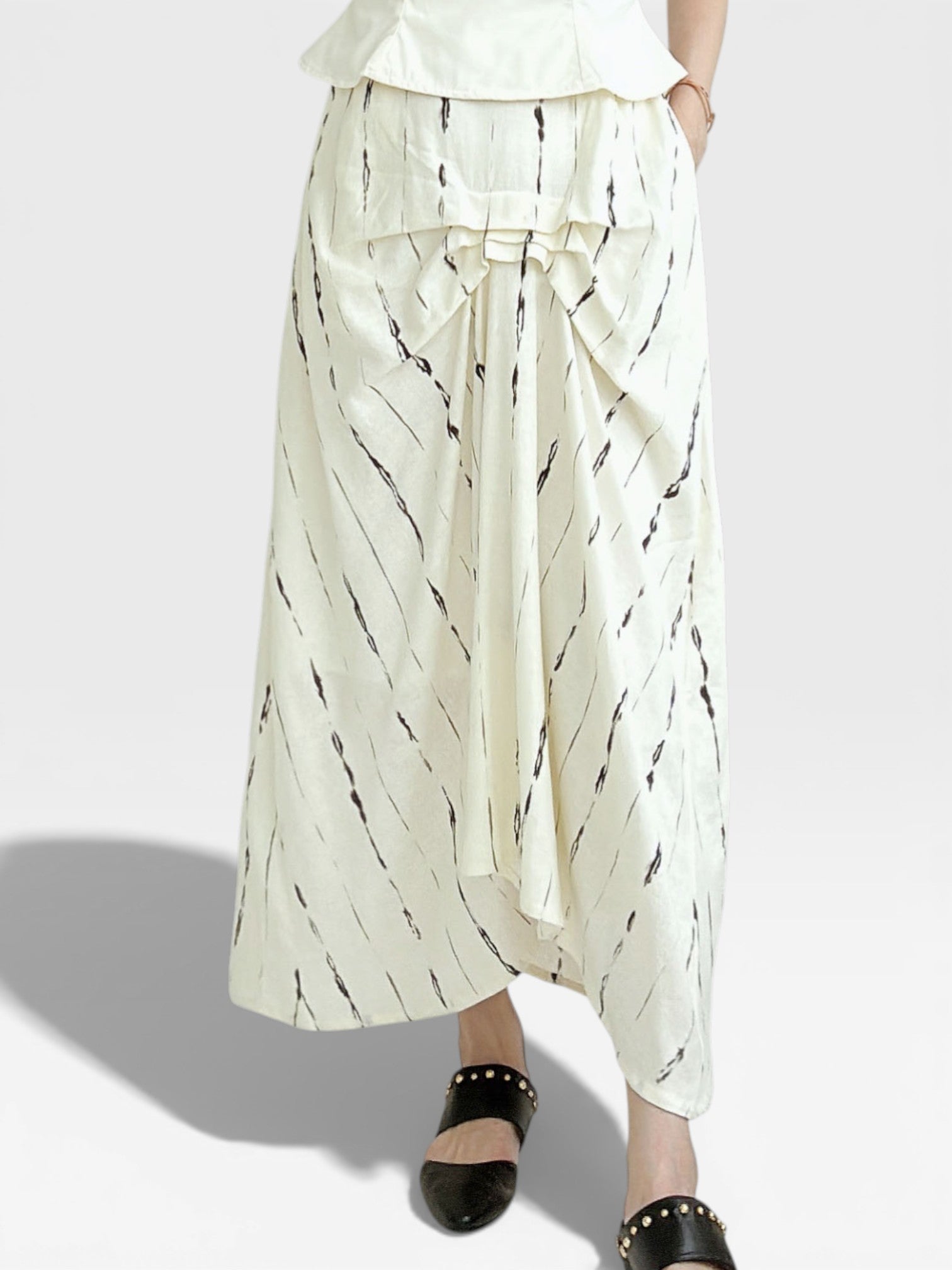 Linen Skirt - Off White