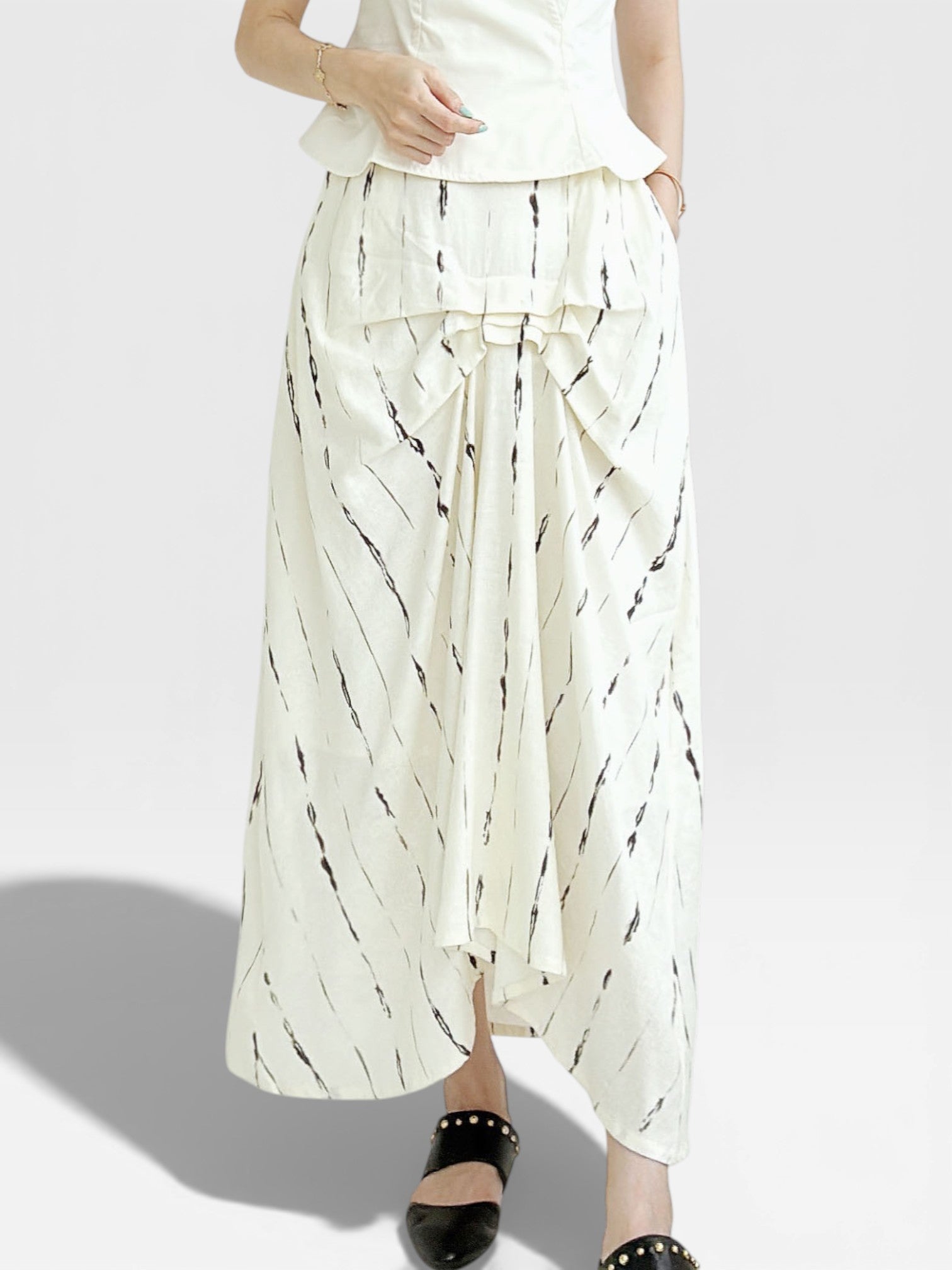 Linen Skirt - Off White