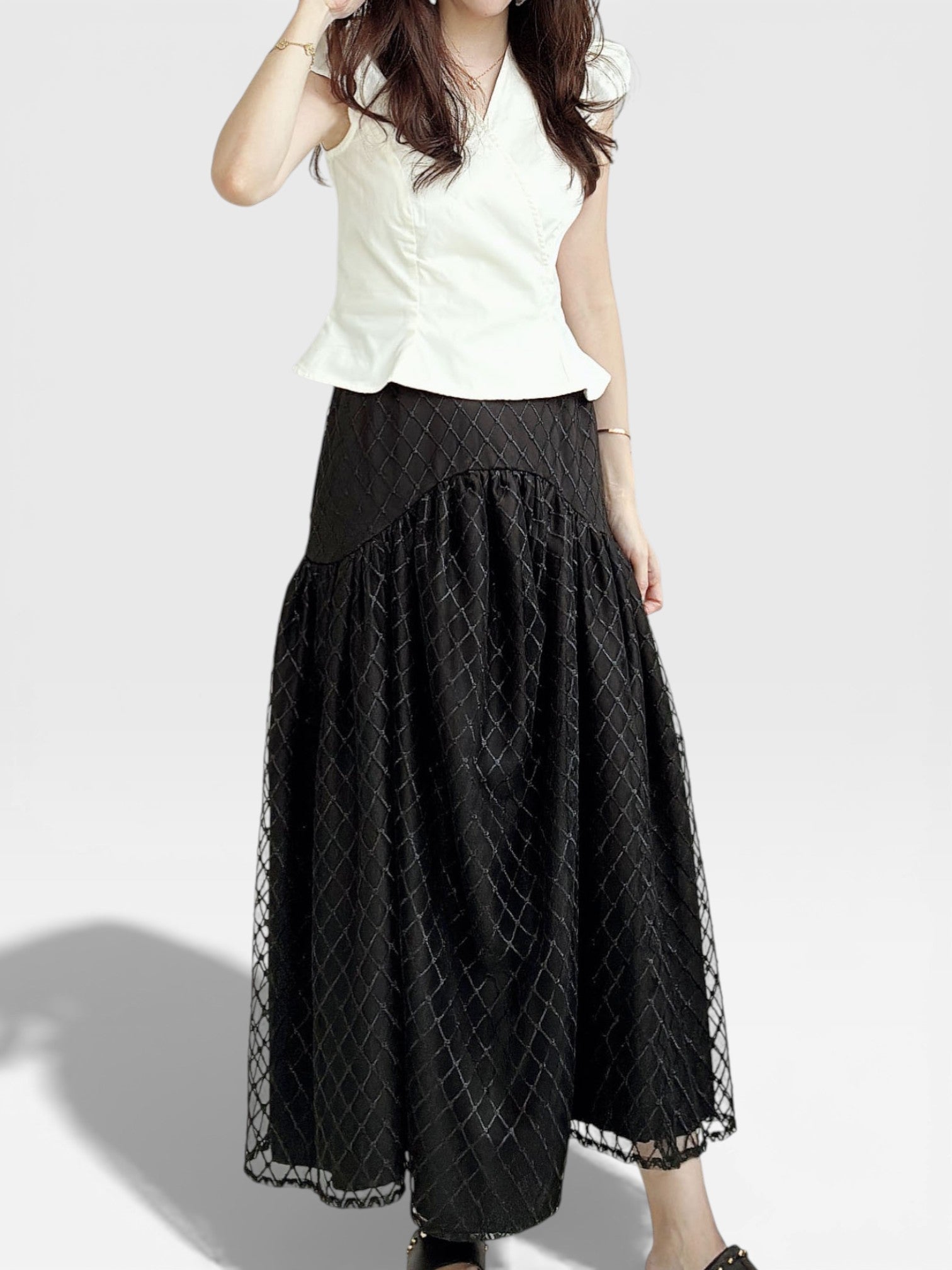 Lace Skirt - Black