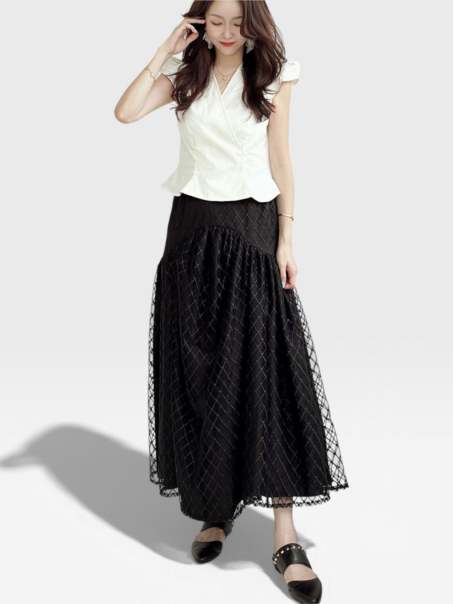 Lace Skirt - Black