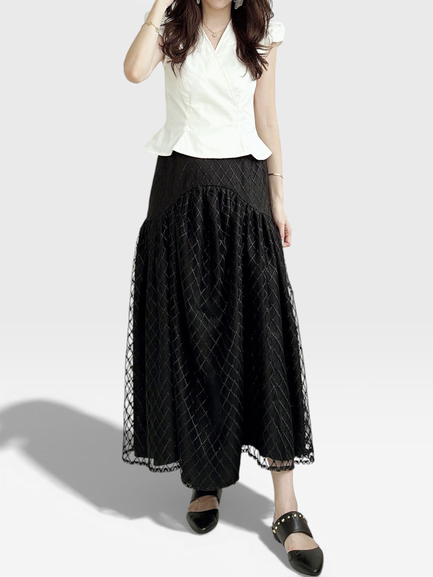Lace Skirt - Black