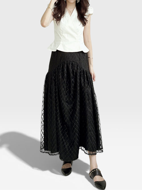 Lace Skirt - Black