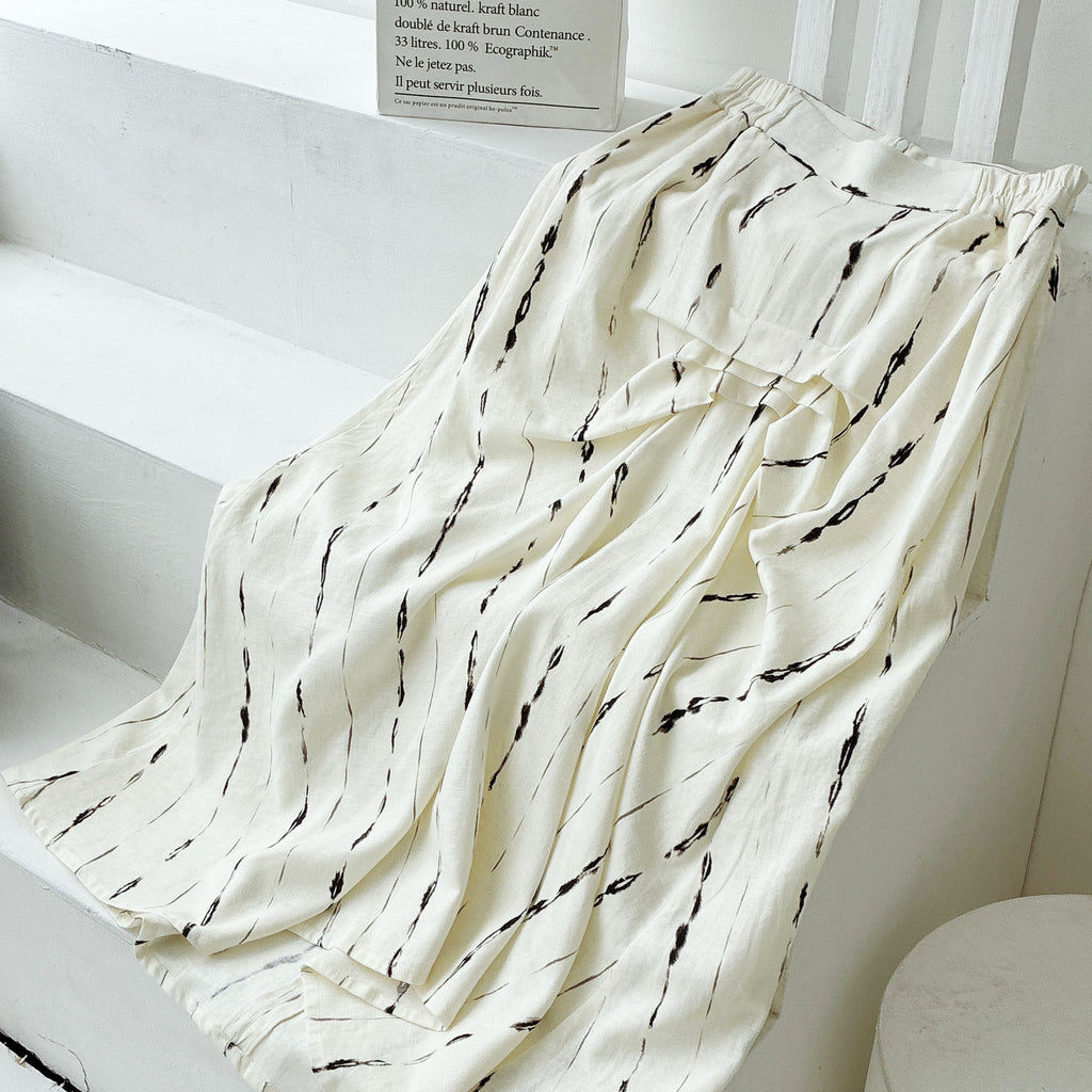 Linen Skirt - Off White